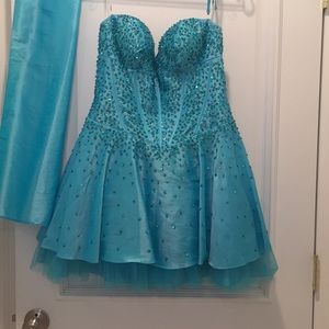 Blue homecoming dress